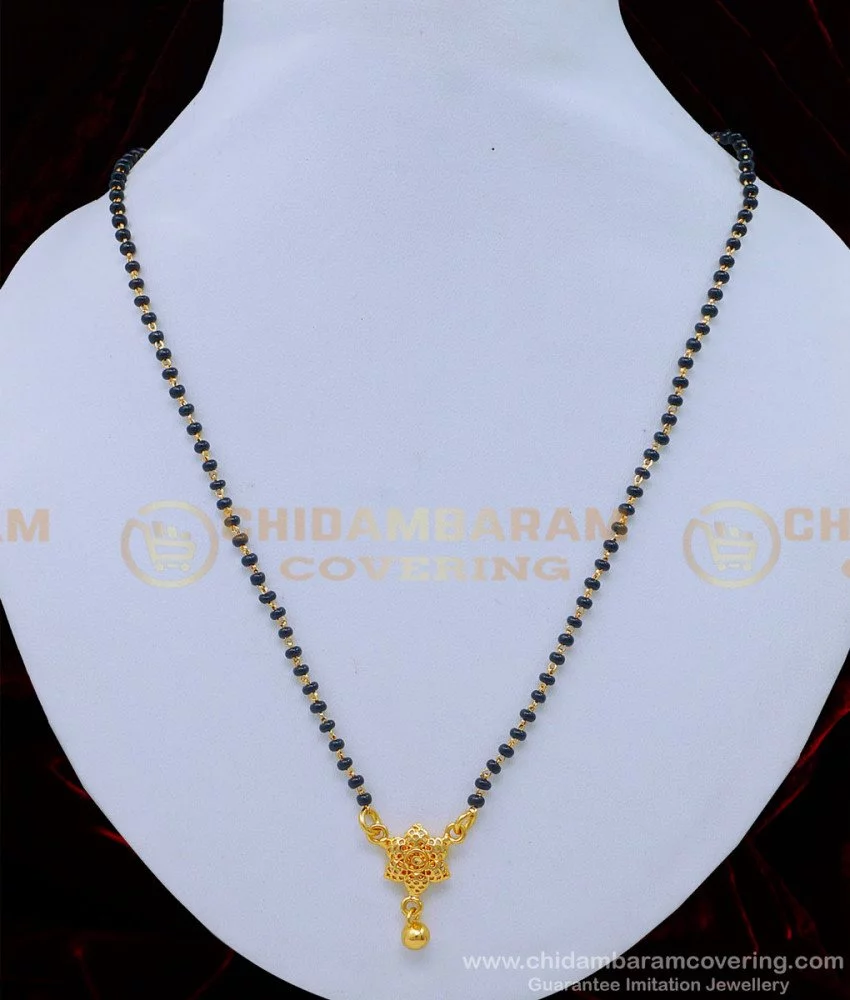 Traditional Mangalsutra with Black Beads