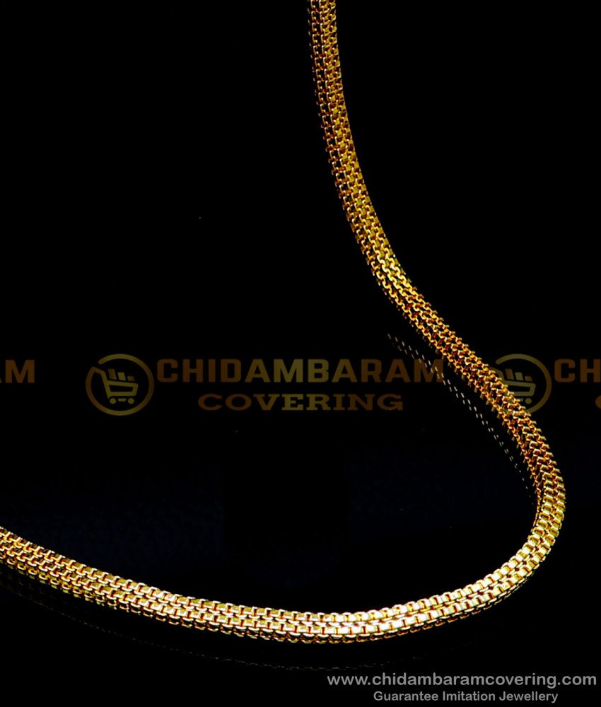 gold plated chain, gold plated chain with guarantee, gold plated chain for men, 1 gram gold plated chain, gold plated chain for women, gold plated chain for girls, 2 gram gold plated chain, daily wear gold plated chain, daily wear gold chain, gold plated chain with warranty