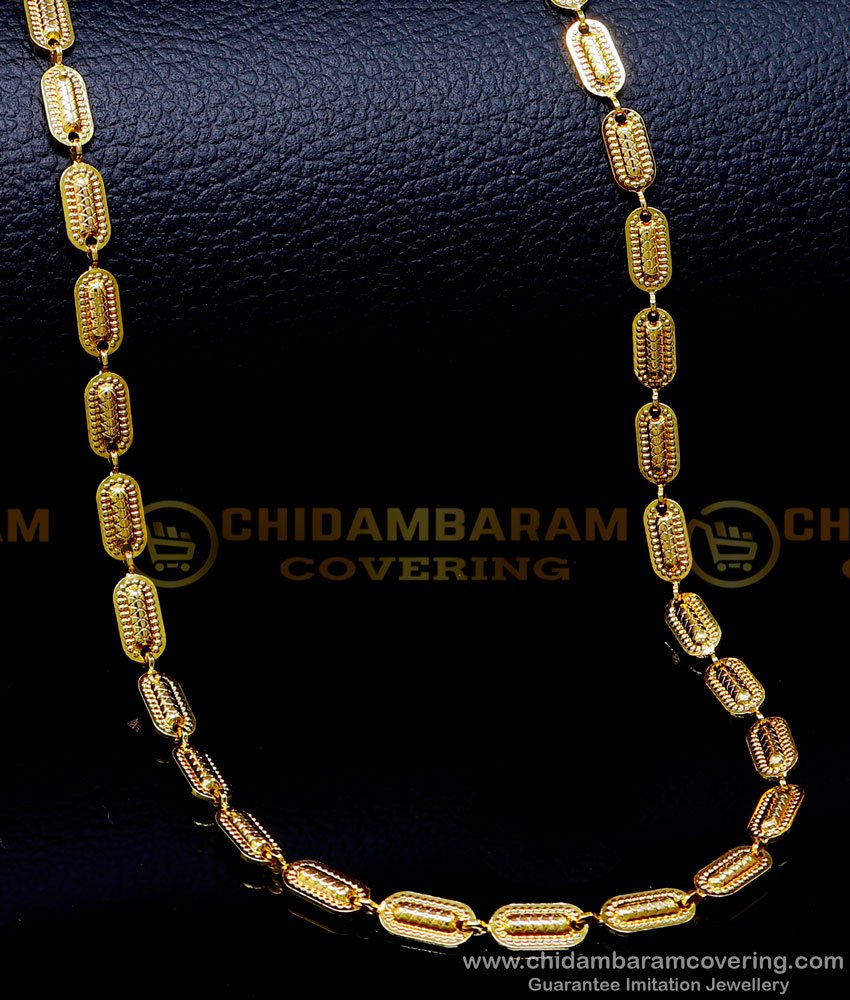 gold plated chain, gold plated chain with guarantee, gold plated chain for men, 1 gram gold plated chain, gold plated chain for women, gold plated chain for girls, 2 gram gold plated chain, daily wear gold plated chain, daily wear gold chain, gold plated chain with warranty