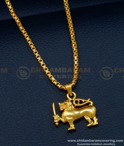 Buy quality 22k gold fancy gent's artificial lion nail pendant in Ahmedabad