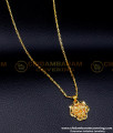 Gold Plated Chain with Guarantee, Women gold plated chain with pendant, 1 gram Gold Plated Chain, 1gm Gold Plated jewellery online, Short Chain with pendant designs, Gold plated jewellery with guarantee, Gold Dollar Chain Designs for Female, 1 Gram Gold covering Chain