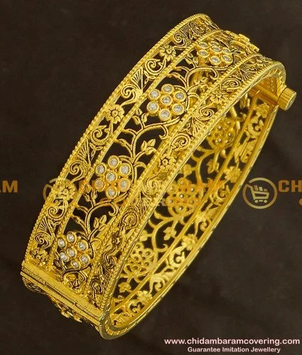 PAIR 22K Solid Yellow Gold Kara Cuff Bracelets Screw Bangles  Etsy  Gold  bangles price Screw bangle Bangles