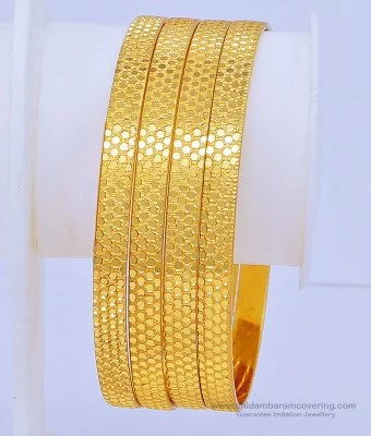 Buy 210 Size Latest Unique One Gram Gold Guarantee Bangles Design  Collections Online