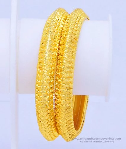 bng443 2.4 size indian wedding real gold pattern gold forming one gram gold bangles online 1