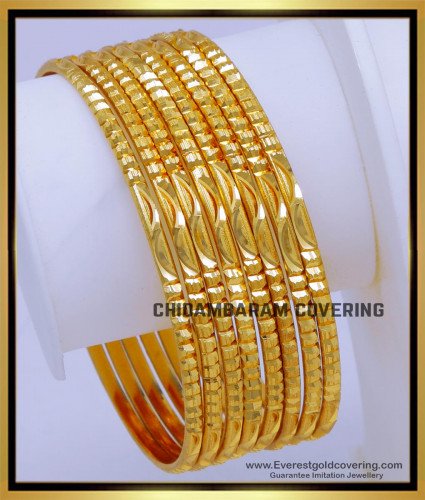 BNG821 - 2.4 Latest Design of Gold Bangles Look Alike Collections
