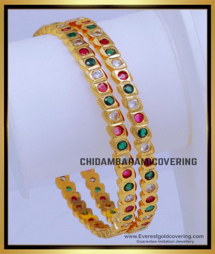 BNG833 - 2.8 Bridal Wear Women Impon Stone Bangles Buy Online