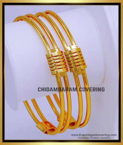 BNG879 - 2.8 Traditional South Indian Gold Plated Bangles Online