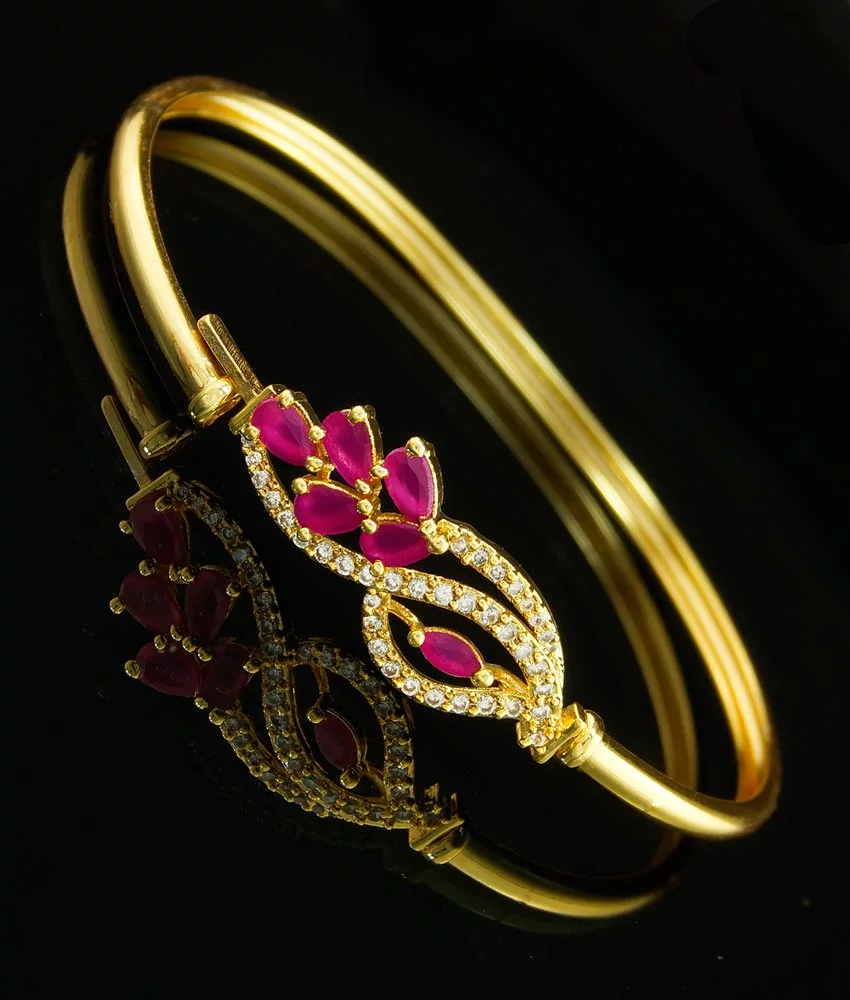 Majik Rhinestone Hath Phool Ring Bracelet for Girls 15 Gm  Amazonin  Jewellery