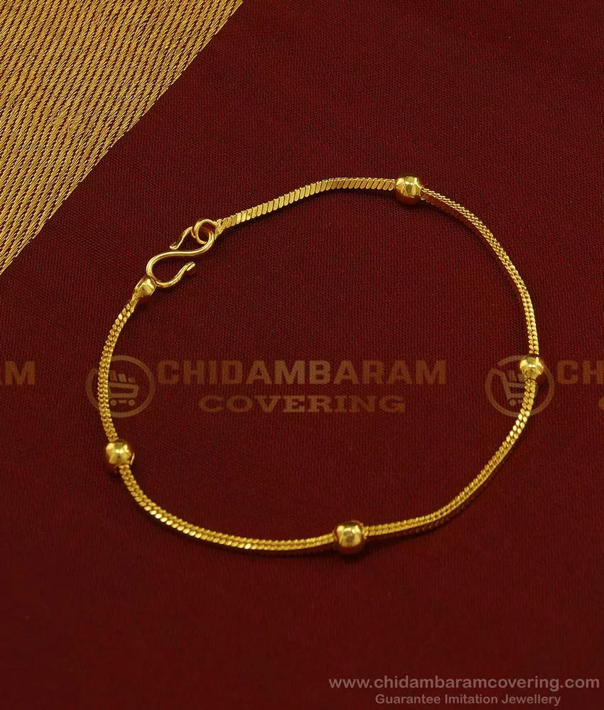 1 Gram Gold Plated Flower With Diamond Designer Bracelet For Lady - Style  A207, फैंसी ब्रेसलेट - Soni Fashion, Rajkot | ID: 2851708093497