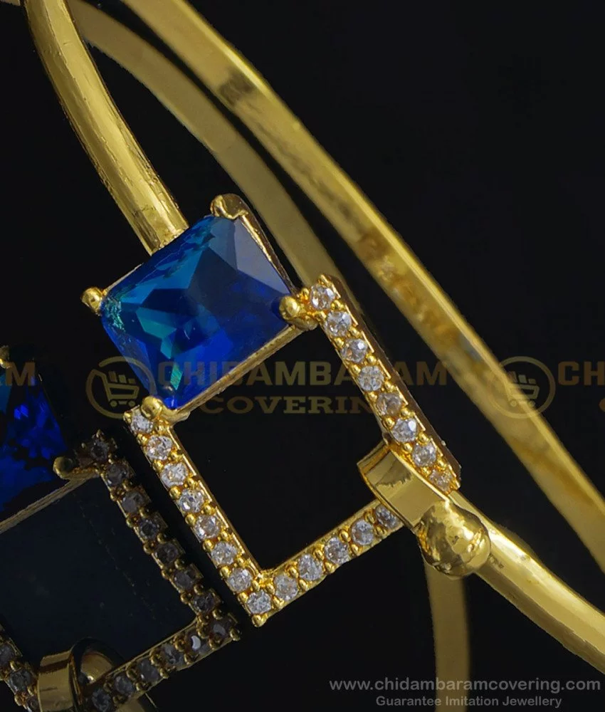 Golden American Diamond Bracelet  Mann Showroom
