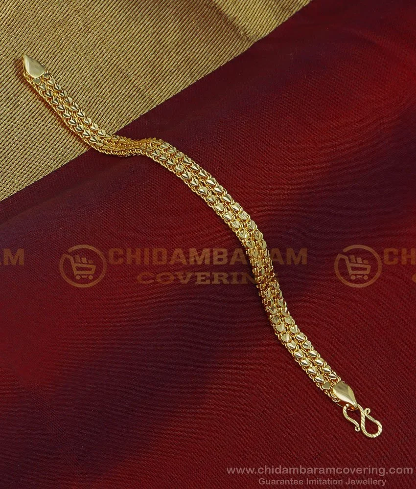 Amazon.com: arrawana77 Men's Classic Link 22k 23k 24k Thai Baht Yellow Gold  Plated Bracelet 7 Inch 45 Grams: Clothing, Shoes & Jewelry