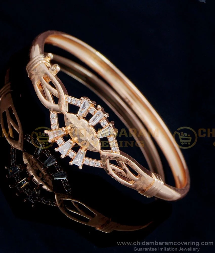 Amazon.com: SUTTONRAL Delicate Gold Bracelet, 14K Gold Triangular Interlace  Bracelet, Colorful Moissanite Bracelet, Jewelry Bracelet Gift, Wedding  Bracelet (Rose Gold, 8Inch): Clothing, Shoes & Jewelry
