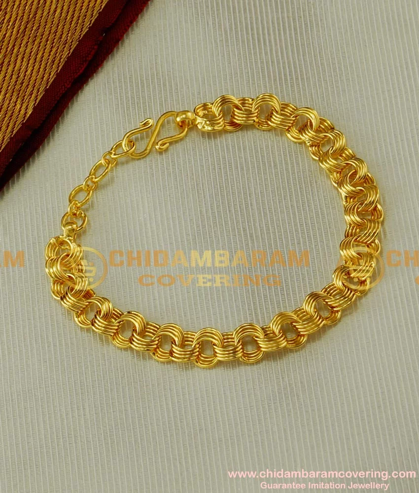 Mahi Antique Gold Plated Shivlinga OM Trishul Rudraksha Bracelet Kada   JewelMazecom