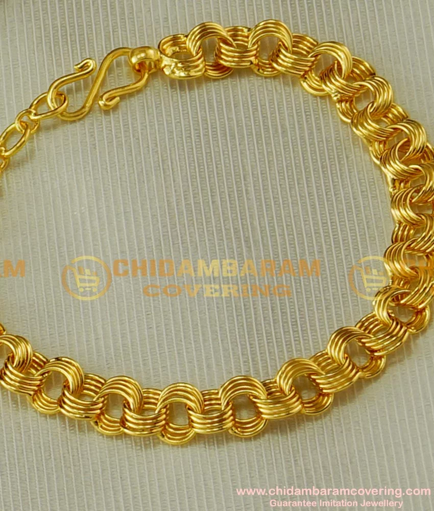 Buy Simple Design Light Weight One Gram Gold Bracelet for Teenage Girl