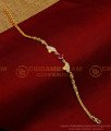 Attractive Ruby Stone Gold Design Female Hand Bracelet