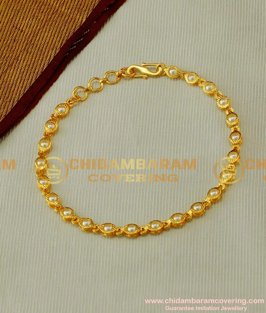 Pearl Tennis Bracelet Multi-strand Freshwater Pearl Diamond CZ 18k Gol –  KesleyBoutique