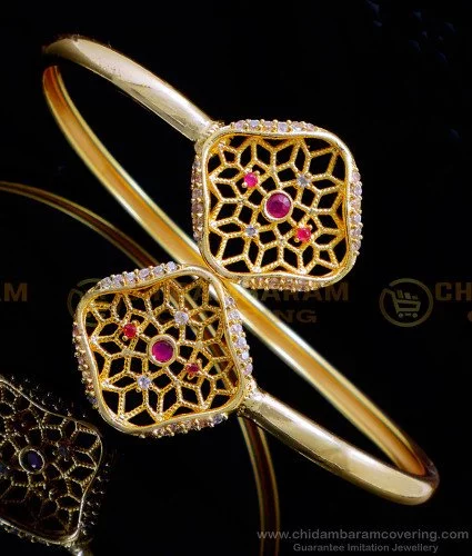 Buy Most Beautiful Rose Flower Design 1 Gram Gold Bracelet