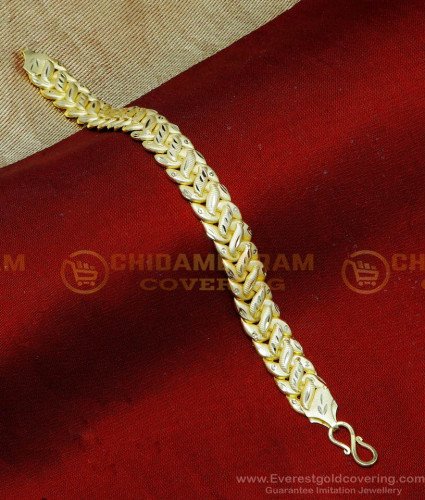 BCT543 - Real Gold Model Forming Gold Hand Chain Bracelet Mens