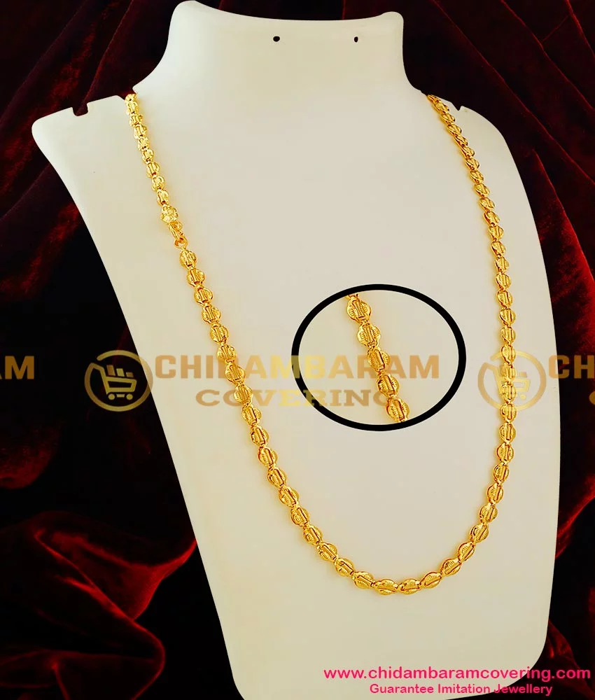 Buy 36 Inches Real Gold Pattern Thick Butterfly Design Guaranteed One Gram Gold  Chain Online