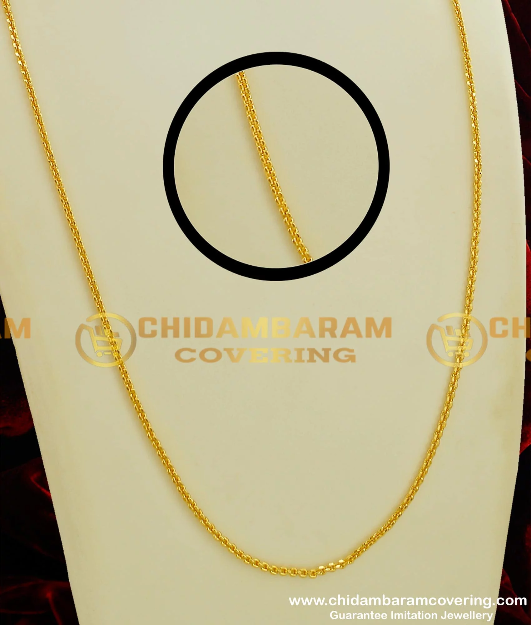 Long thin hot sale gold chain