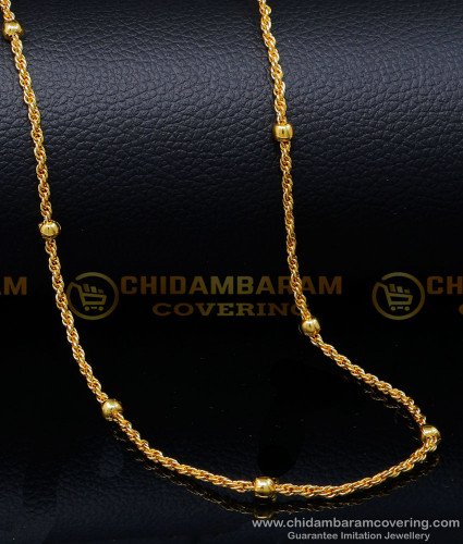 CHN339 - South Indian Jewellery Gold Designs Long Chain for Ladies