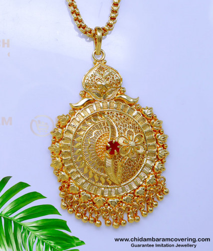 DCHN270 - New Stone Dollar Marriage Gold Chain Designs for Ladies