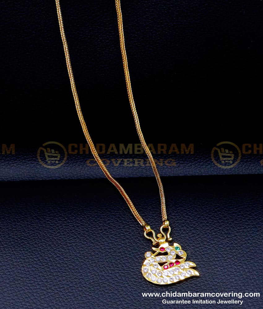 impon dollar chain, impon pendant chain, impon chain, dollar chain for men, impon chain models, impon jewellery, impon jewellery with price, dollar chain model, Swan design dollar chain gold, Swan locket chain Gold, impon jewellery cash on delivery