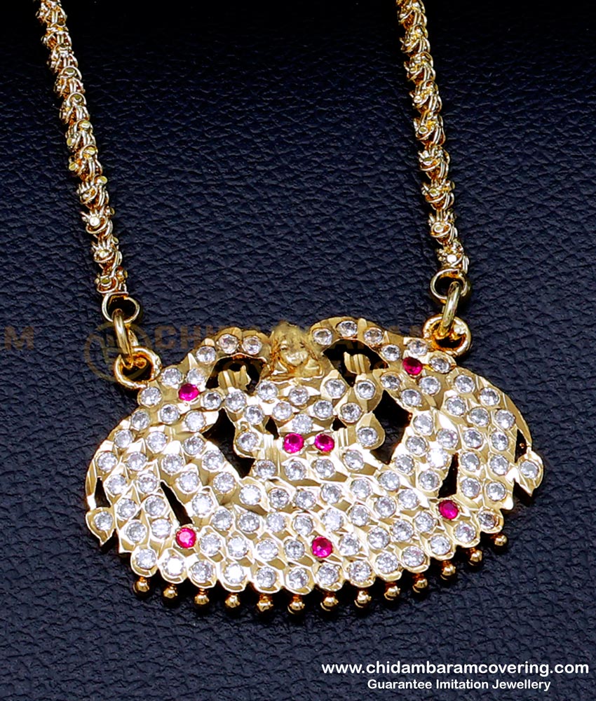 gold gajalakshmi dollar designs, new model gold dollar chain designs, traditional dollar chain, new model dollar chain, long chain with dollar designs, impon dollar chain, gold impon dollar chain, impon 5 metal jewellery, dollar chain impon 