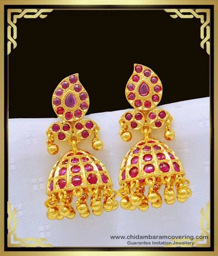 Buy Gold Earrings 22K Yellow Gold Earrings Dangles Pair Fine Online in  India  Etsy