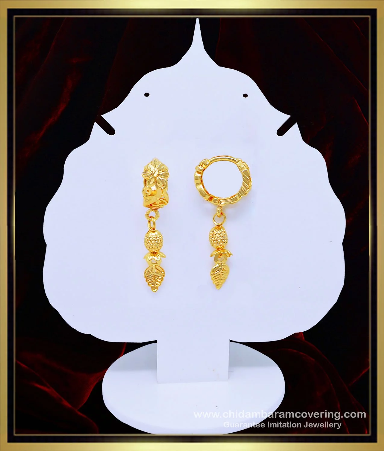 Buy Attractive Daily Wear Gold Jhumki Bali Earring Design Hoop Earrings  Online