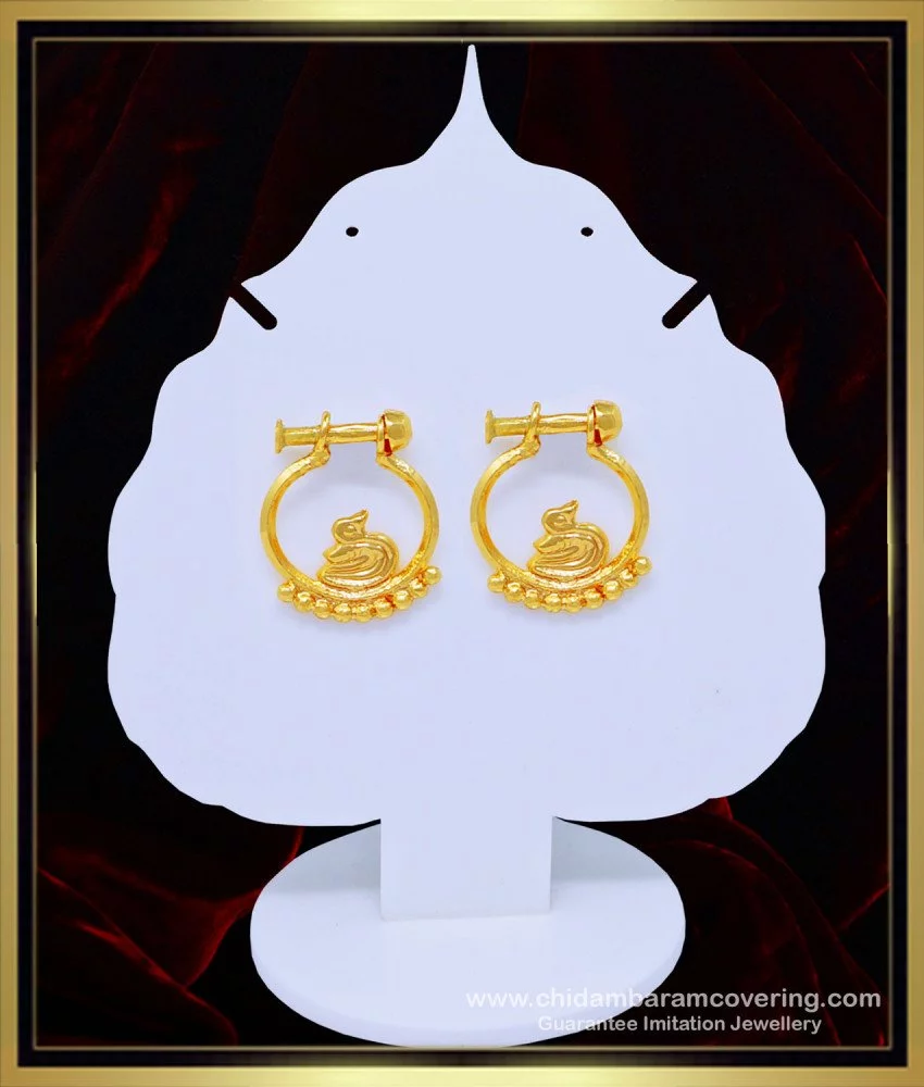 JIEDA C-type Earring For Women,14K Gold Lightweight Chunky India | Ubuy