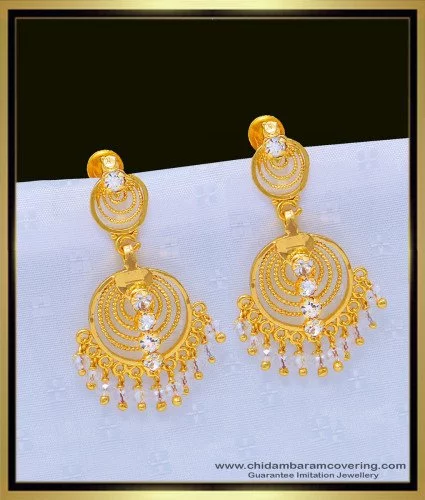 Gold earrings clearance for party wear