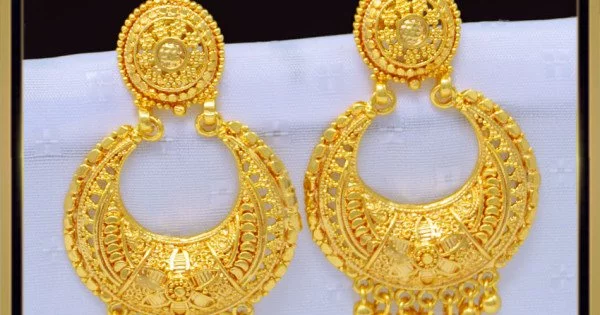 Unique Gold Plated Chandbali - Mata Payals Exclusive Silver Jewellery