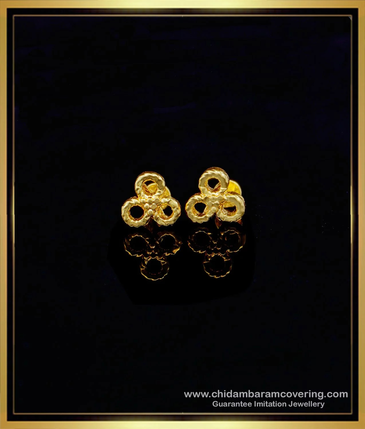 Buy One Gram Gold Impon Daily Use Gold Earrings Design for Ladies