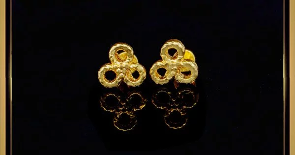 Buy Gold Hoop Type Gold Earrings For Daily Wear ER2175