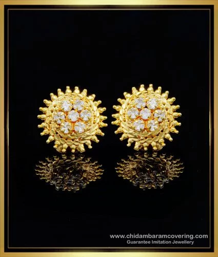 Traditional Peacock Design Antique Gold Earring Shop Online ER3547