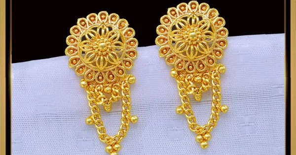 Latest #22k Light Weight Gold EARRING Design with Weight and Price  @TheFashionPlus