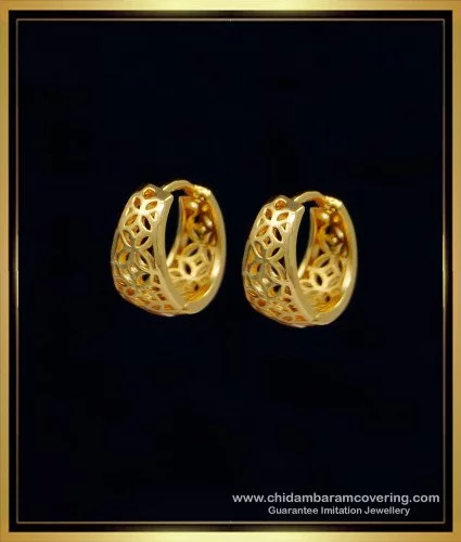 Flipkart.com - Buy Jewelopia Traditional Golden Bali Earrings For Women &  Girls Alloy Hoop Earring Online at Best Prices in India