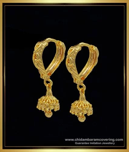 Full Moon Golden Bali Rings Earrings