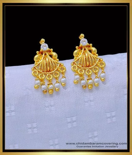 Simple Earring Designs 2022/Light Weight Gold Earrings Jhumki Designs ||  Modern Naari | Simple earring designs, Indian gold necklace designs, Gold  earrings designs