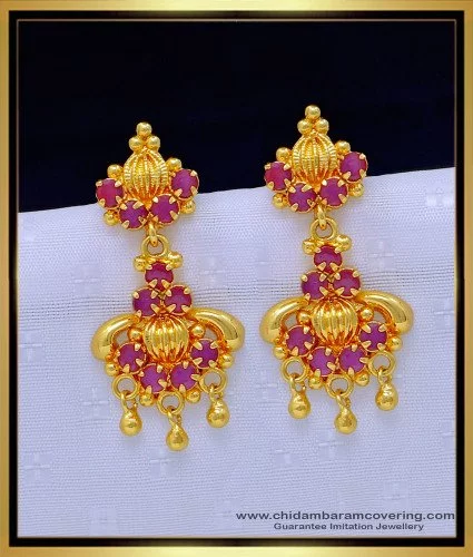 Buy Modern Arc Type Gold Earrings  GRT Jewellers