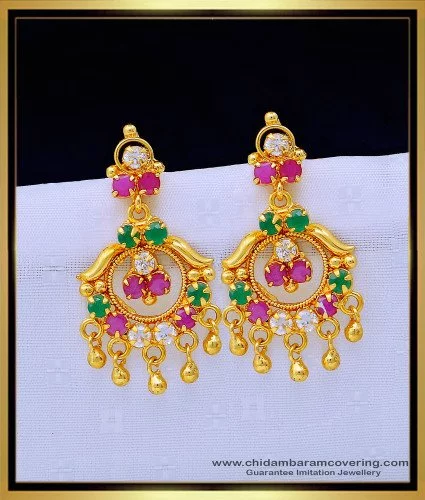 Traditional South Indian Gold Earring