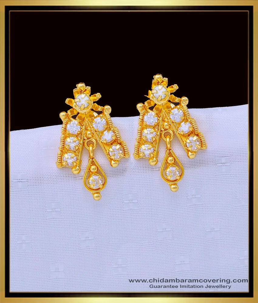 Gold earrings clearance for party wear