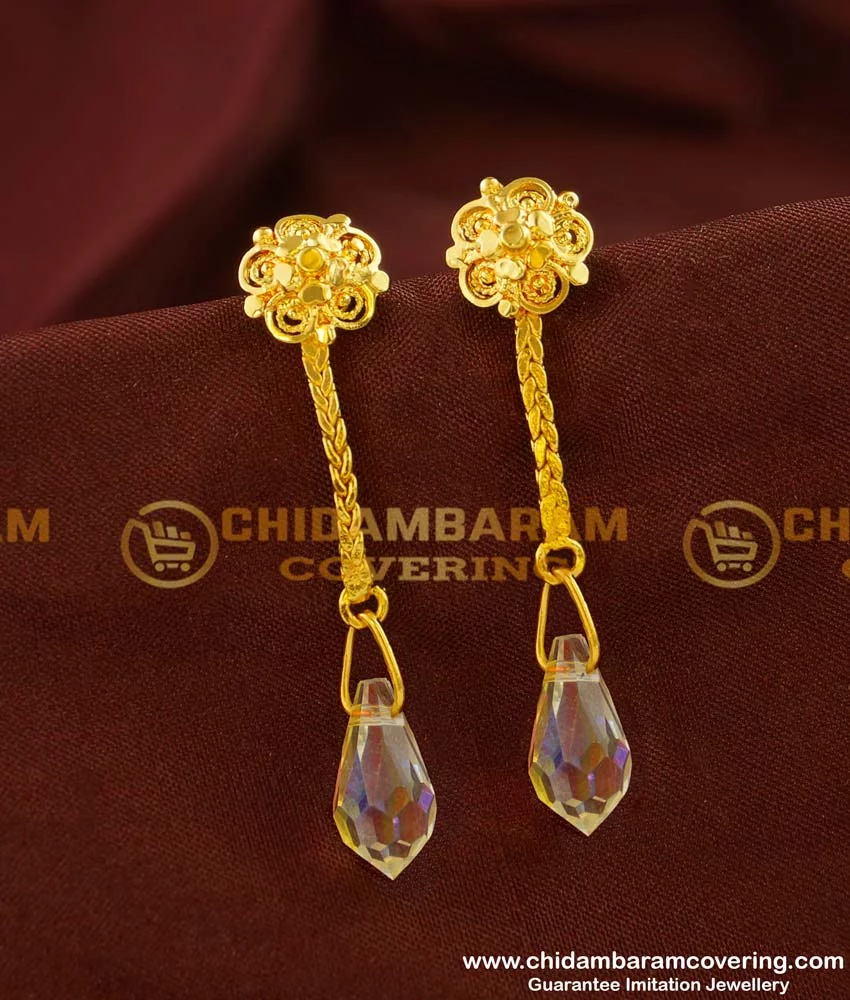 Share 158+ long chain earrings gold latest - seven.edu.vn