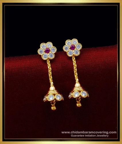 Whole Sale 3 Pairs Indian Fashion Rose Gold, Gold & Silver Fancy Earrings  Set. | eBay