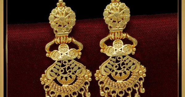 2019 Trendy earrings design /latest Gold earrings New/ Gold earring Design  /बिजलीearring/online#205 - YouTube