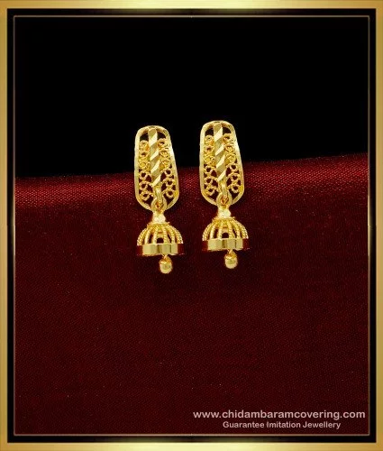 Golden Round Sunflower Design Gold Plated Stud Earring For Women or Girls,  Size: 20 mm at Rs 150/pair in Jaipur