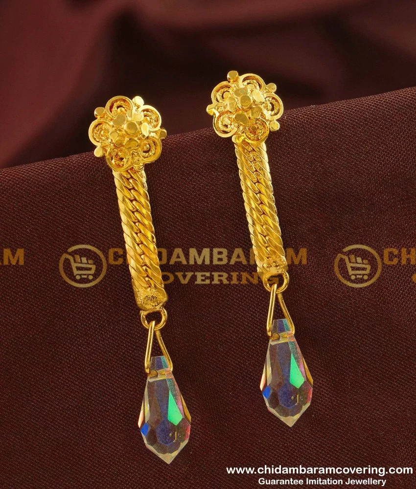 Amazon.com: Bindhani Long Big Size Dangling Jhumka Jhumki Indian Earrings  For Women: Clothing, Shoes & Jewelry