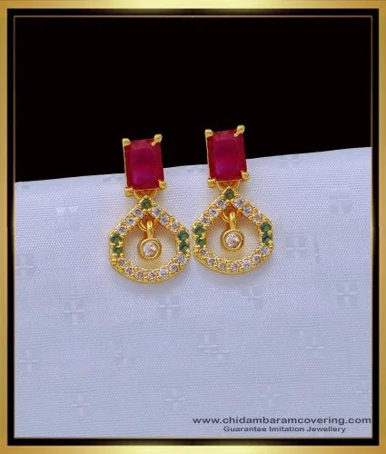 Buy Online 1 Gram Gold Earring South Indian Jewelry ER3065