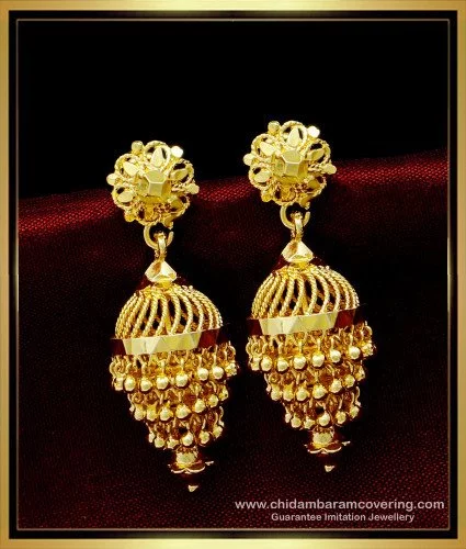 Jhumka Earrings - Upto 50% to 80% OFF on Jhumki online | Jhumka Designs -  Flipkart.com